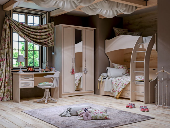 kinderkamer voor een meisje in Proven?aalse stijl