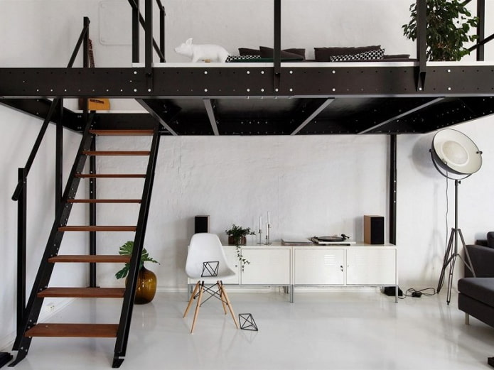 metaal in het interieur