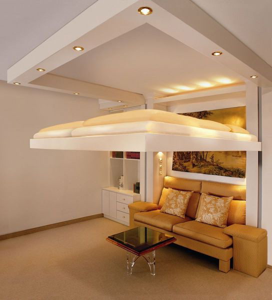 BedUp bed (oplopend tot aan het plafond)