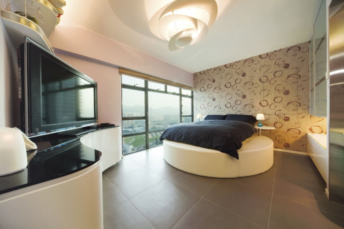 podiumbedontwerp in het interieur
