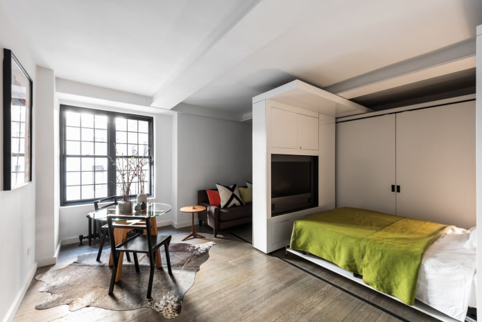 ruim eenkamerappartement met een bed