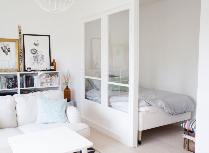 zonering van een eenkamerappartement
