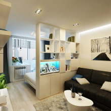 Hoe plaats ik een bed in een eenkamerappartement?-1