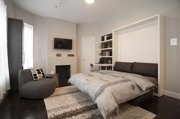 transformer bed in het interieur