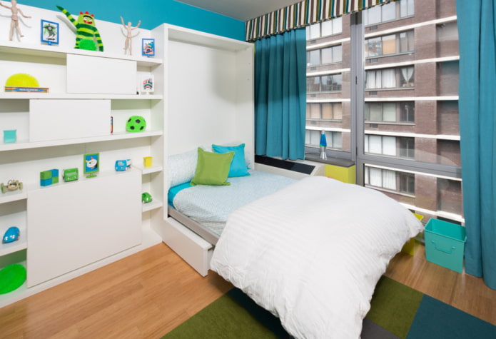 ingebouwd bed in de kinderkamer