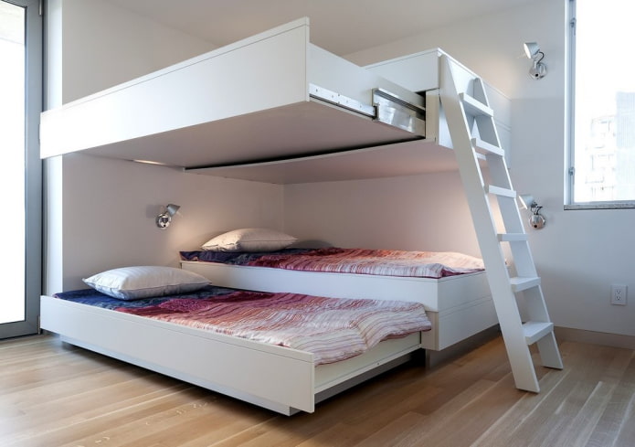 ingebouwd bed in de kinderkamer
