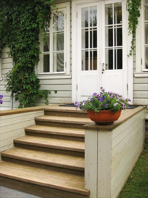 huis met houten veranda