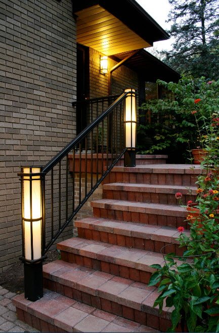 veranda-aanbouwverlichting voor een huis