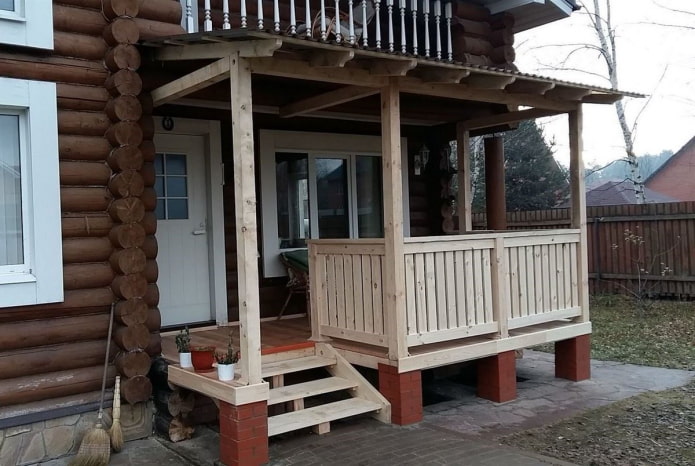 terras bij het huis
