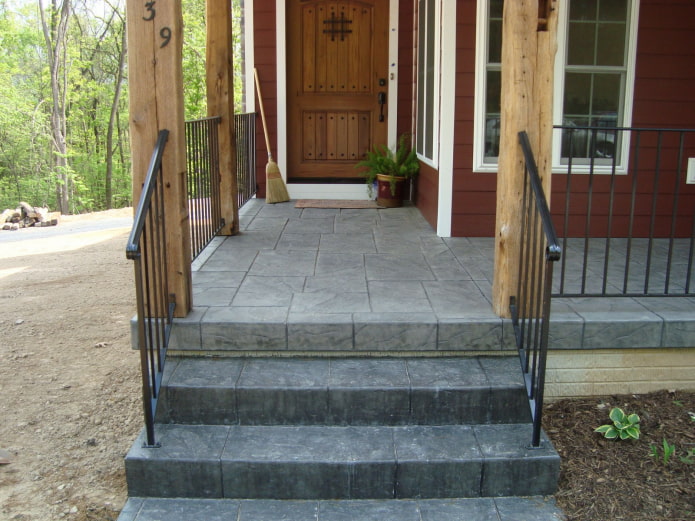 afwerking stenen veranda