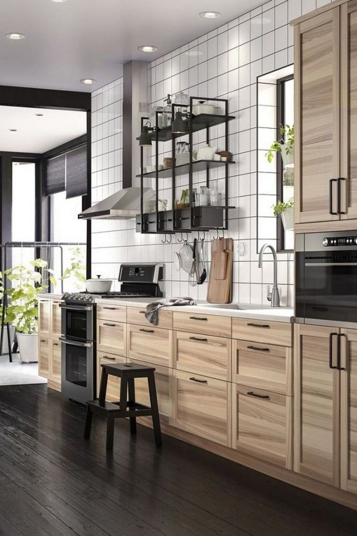 ikea massief houten keuken