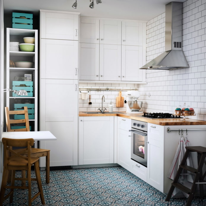 open planken in de keuken
