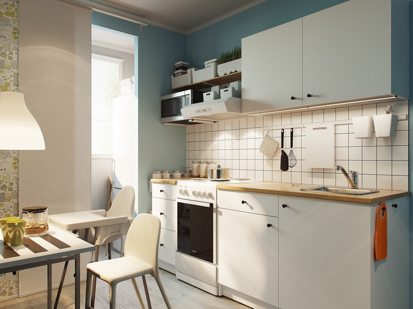 IKEA keukens: nuances van keuze, typen, foto's en video's in het interieur