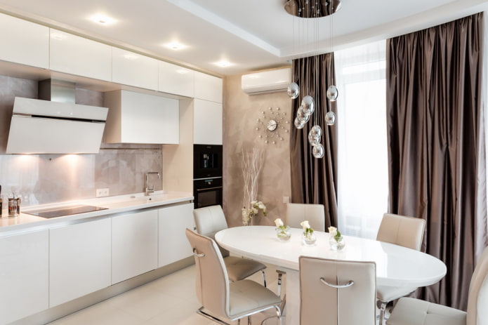 kleurenpalet van de keuken in moderne stijl