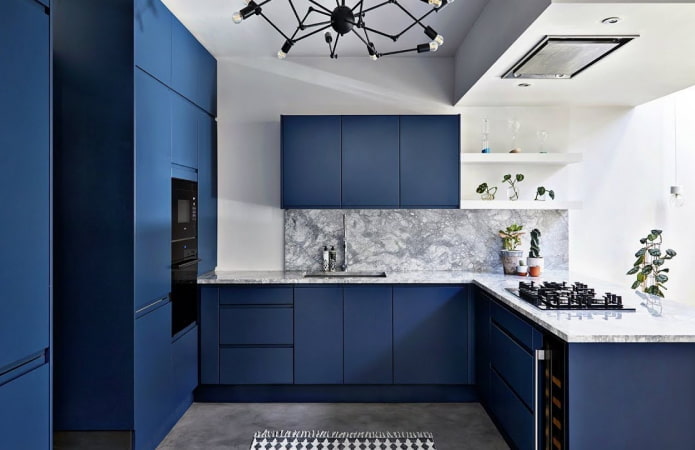 kleurenpalet van de keuken in moderne stijl