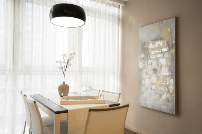 inrichting in het interieur van de keuken in Art Nouveau-stijl