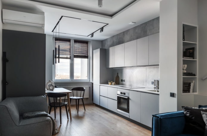 keuken van woonkamer scheiden