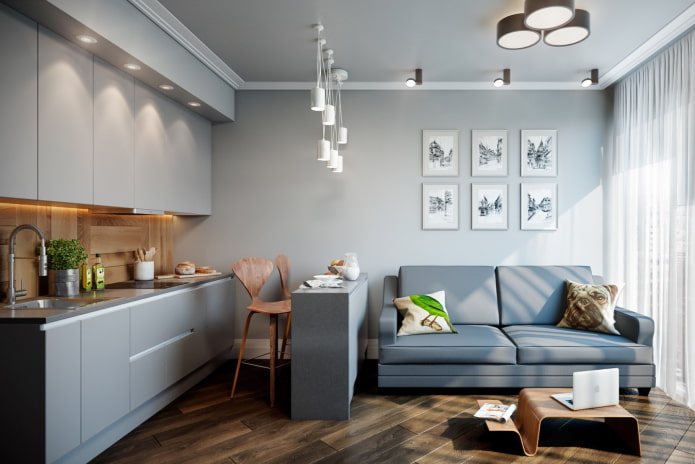 keuken-woonkamer interieurontwerp