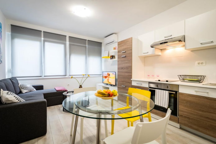 rechthoekige woonkeuken 16 vierkanten