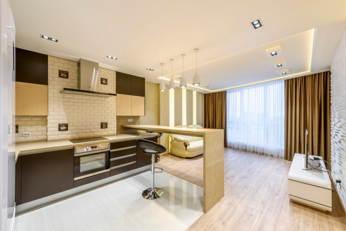 keuken-woonkamer interieurontwerp