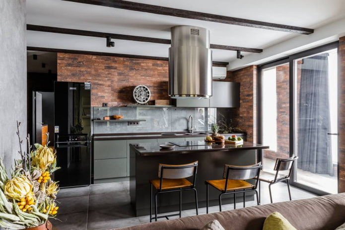 uitgang van de keuken in een priv?woning