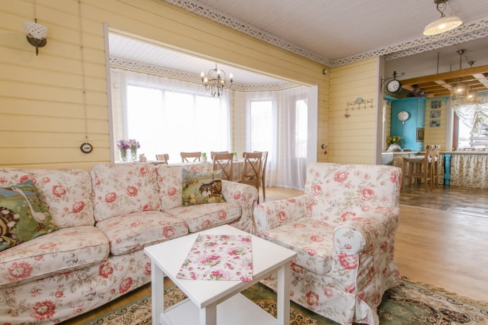 interieurontwerp keuken-woonkamer in Proven?aalse stijl