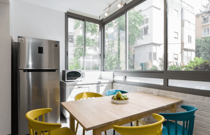 volledige verplaatsing van de keuken naar de loggia