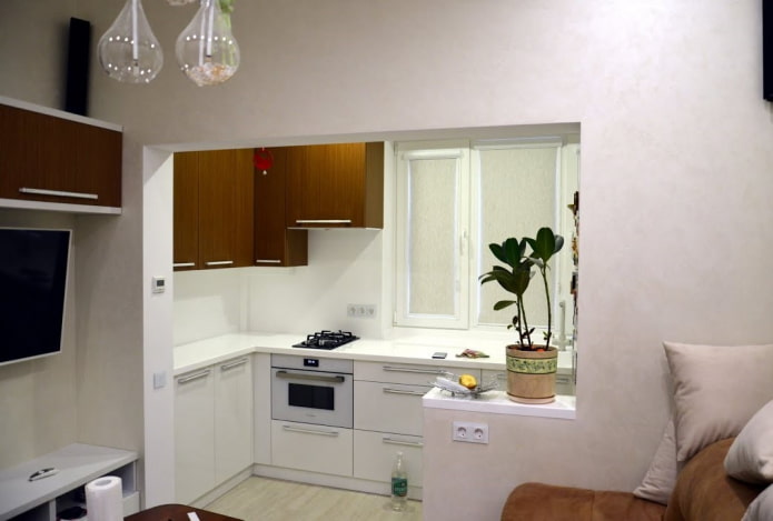 keuken op het balkon in een moderne stijl
