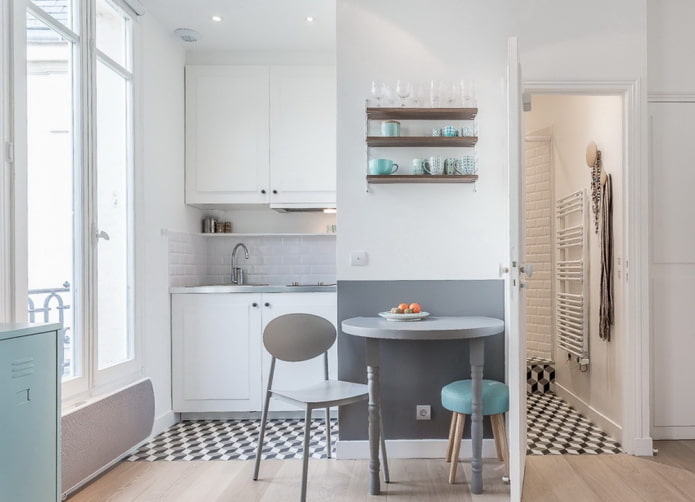 keuken in een nis in het interieur