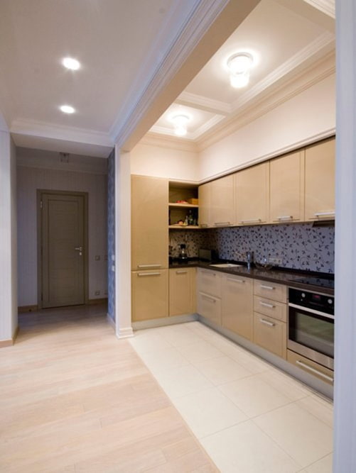 keuken in een nis in het interieur