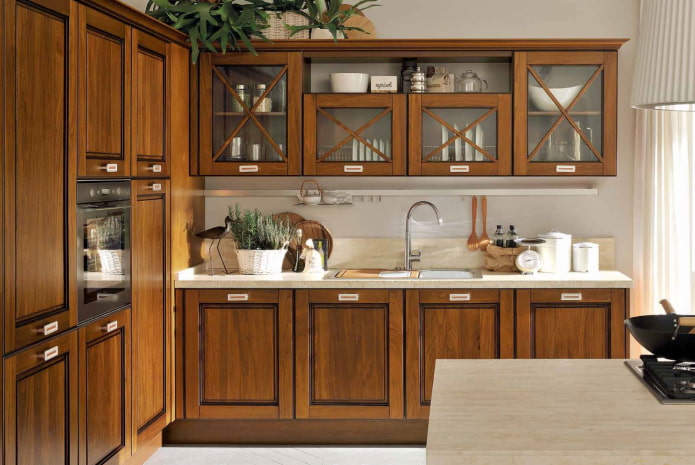 moderne houten keuken