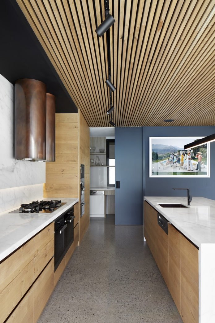 moderne houten keuken