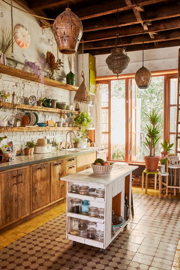 keuken in rustieke stijl
