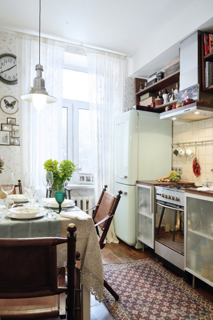 vloerfornuis in het interieur