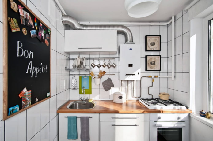 Scandinavische keuken met gas