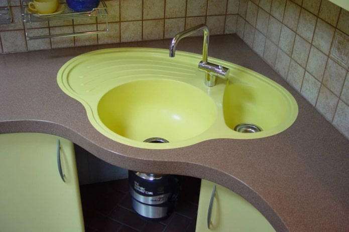 ronde dubbele spoelbak