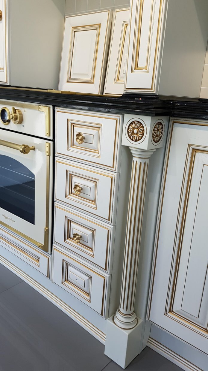 gouden patina in de keuken