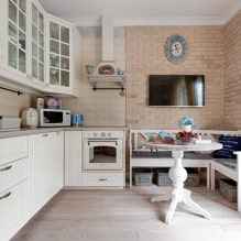 Keukenset met glazen gevels-1