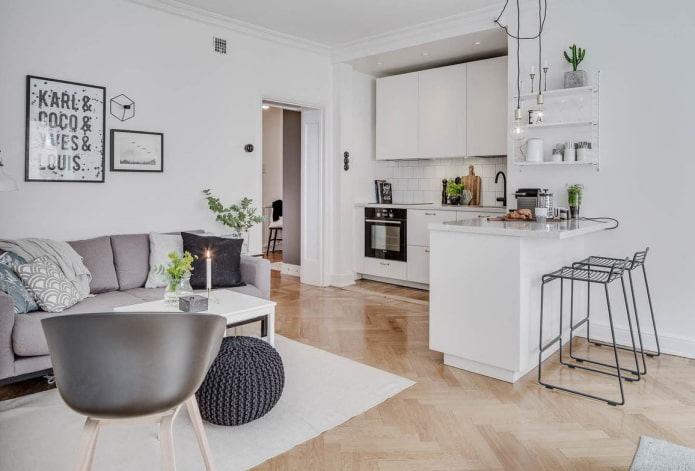 interieur met een keukennis