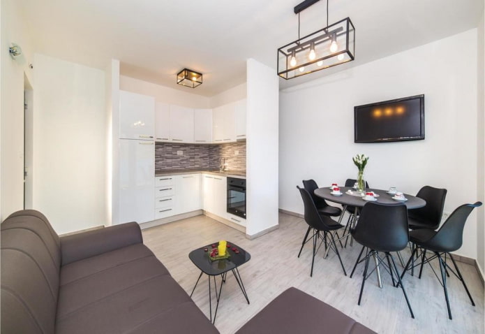 interieur met een keukennis