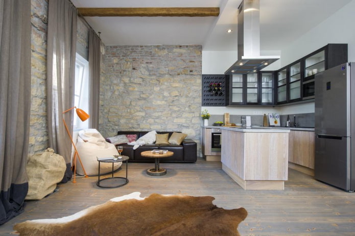 interieur keukenstudio's met een kookeiland