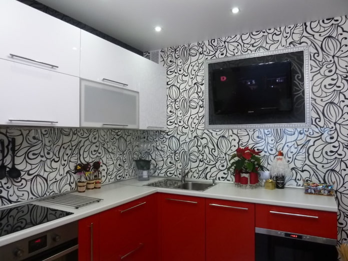 rood-zwarte keuken
