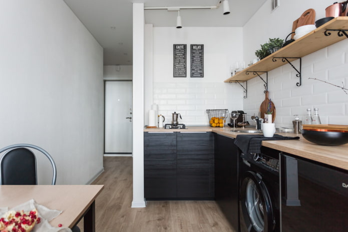 Wasmachine in de keuken