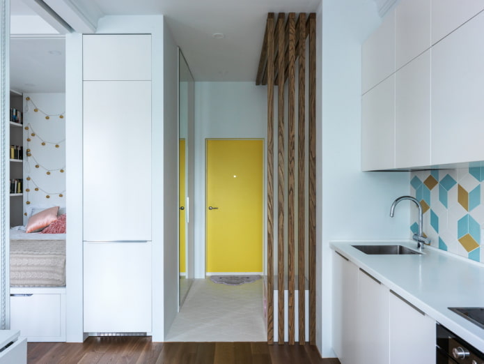 moderne hal en keuken