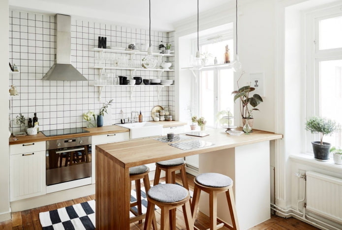 Keuken zonder bovenkasten