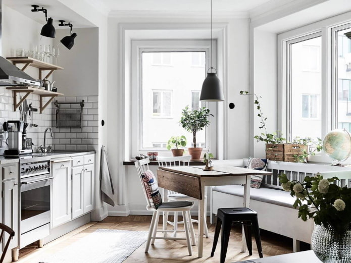keuken in Scandinavische stijl