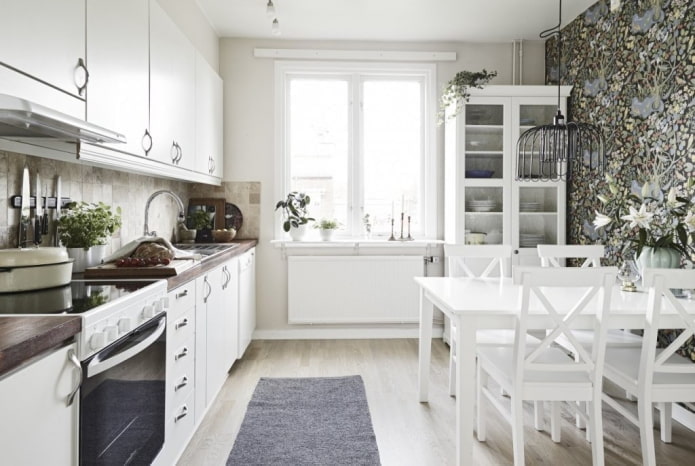 Een keuken met ??n muur