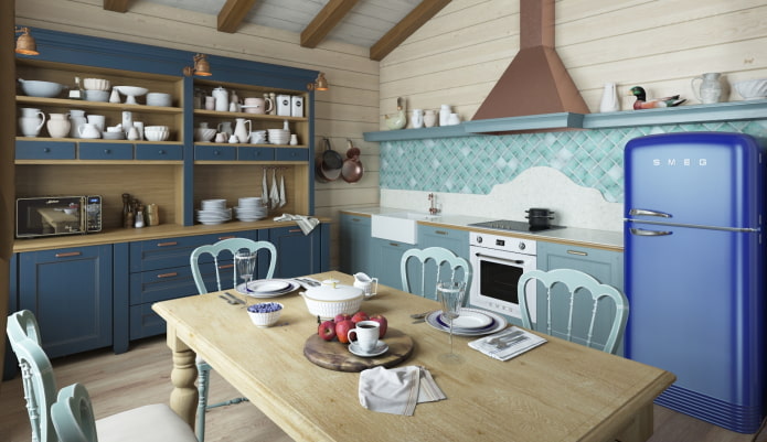 keukeninterieur in rustieke landelijke stijl