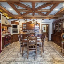 Keuken in landelijke stijl: kenmerken, idee?n voor thuis en appartement - 8