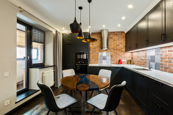 riviertafel in de keuken